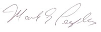 Mark Peeples signature