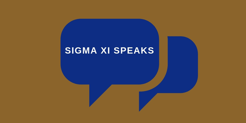 Sigma Xi Speaks logo